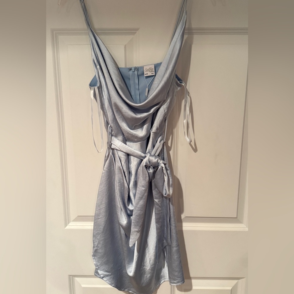 Selfie Leslie Strappy Light Blue Dress